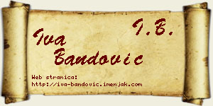 Iva Bandović vizit kartica